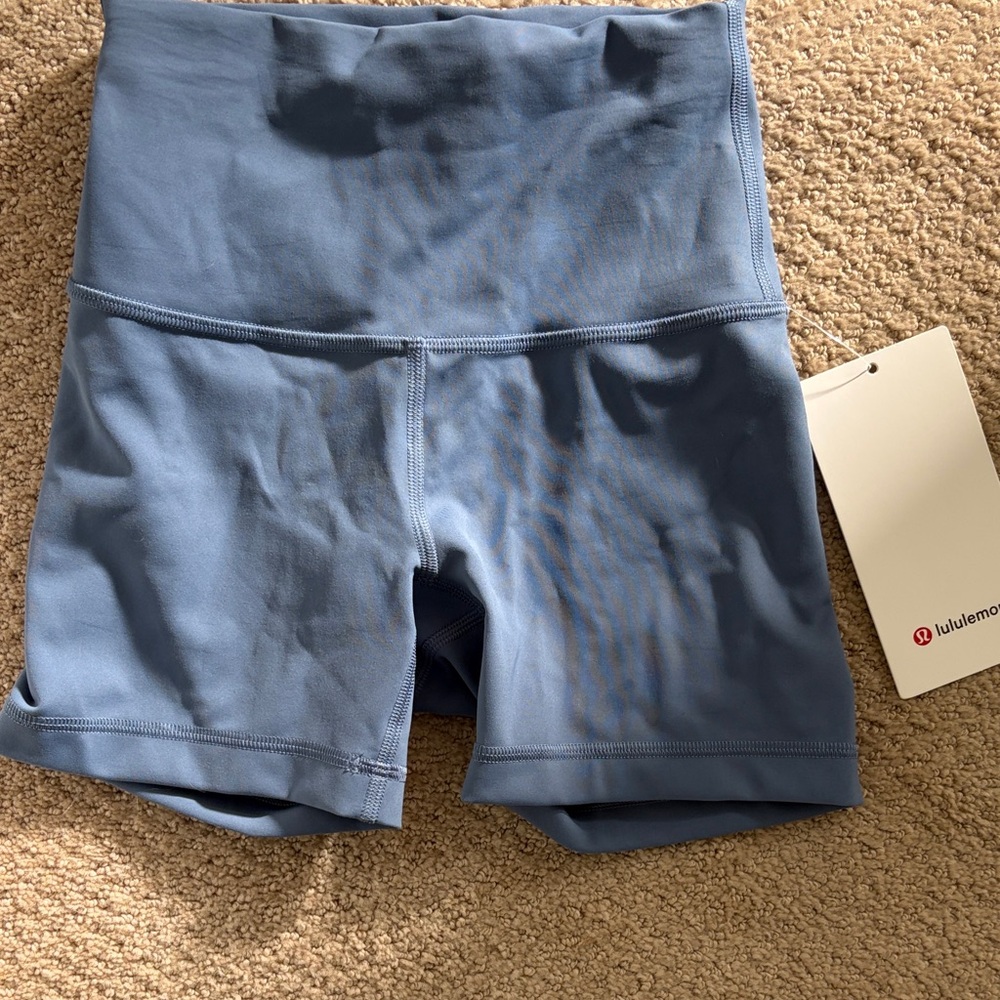 lululemon athletica Slate Blue Bike Shorts